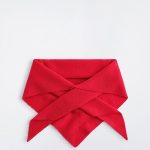 Unisex Cashmere Triangle Scarf Red