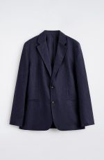 Linen Single-Breasted Blazer - Image 4
