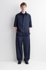 Cotton Shirt Navy - Image 2