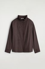 Mock-Neck Shirt Brown - Image 4