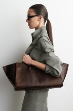 Leather Tote Bag Brown - Image 3