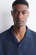 Cotton Polo Navy - Image 3