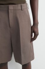 Linen Shorts Brown - Image 3