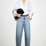 Linen V-Neck Shirt White