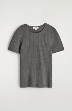 Knitted T-Shirt Black - Image 4