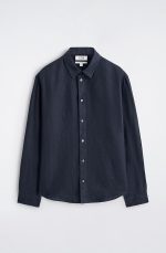 Linen Shirt Navy - Image 4