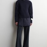 Straight Trousers Navy