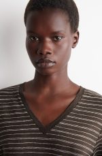 Linen V-Neck T-Shirt - Image 3