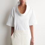 Mock-Neck Top White