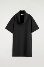 Mock-Neck Dress Black - Image 4