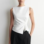 Knitted Slim Top White