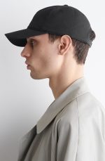 Cotton Blend Twill Baseball Cap Black - Image 3
