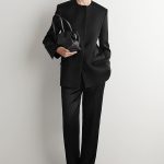 Straight Trousers Black