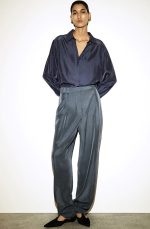 Silk Shirt Navy - Image 2