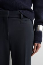 Straight Trousers Navy - Image 3