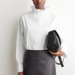 Mock-Neck Shirt White