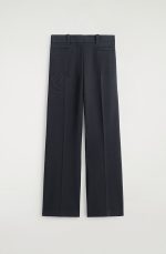Straight Trousers Navy - Image 4