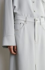 Silk Skirt Gray - Image 3