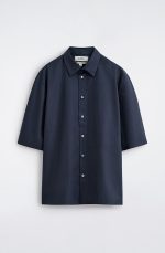 Cotton Shirt Navy - Image 4