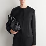 Round-Neck Blazer Black