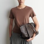 Round-Neck T-Shirt Brown