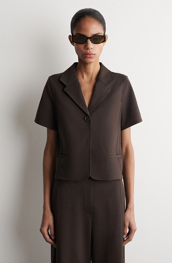 O1CN01zXH8Lx1u7vxfQInys_!!4611686018427380567-0-item_pic Blazer Brown Brown - Image 1