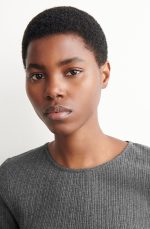 Knitted T-Shirt Black - Image 3