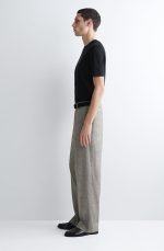 Linen Straight Trousers Gray - Image 2