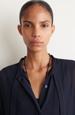Lace-Up Dress Navy - Image 2
