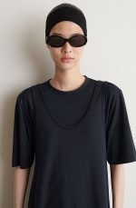 Knitted T-Shirt Navy - Image 2