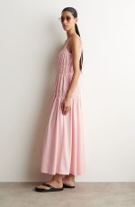 Pleated Dress Pink - Image 2