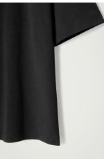 Wool Round-Neck T-Shirt Black - Image 4