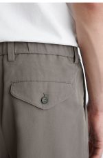 Cotton Pleated Pants - Image 2
