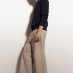 Cotton Pleated Pants