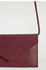 Leather Envelope Bag Red - Image 4