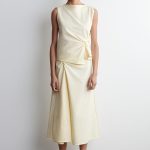 Pleated Vest Cream