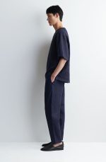 Tapered Trousers Navy