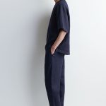 Tapered Trousers Navy