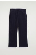 Corduroy Straight Pants Navy - Image 3