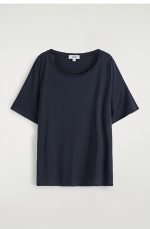 Round-Neck T-Shirt Navy - Image 3