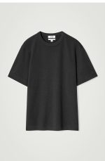 Wool Round-Neck T-Shirt Black - Image 3