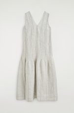 Linen V-Neck Dress - Image 3