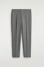 Wool Straight Trousers Gray - Image 3