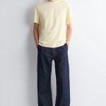 Knitted Round-Neck T-Shirt Cream