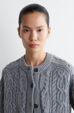 Knitted Cardigan Gray - Image 2