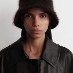Mauhair Blend Textured Fisherman Hat Dark Brown