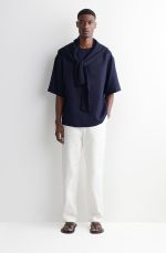 Linen T-Shirt Navy