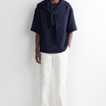 Linen T-Shirt Navy