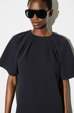 Round-Neck Dress Navy - Image 2