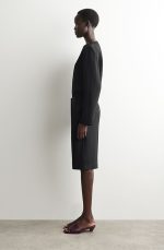 Silk Slim Pants Black